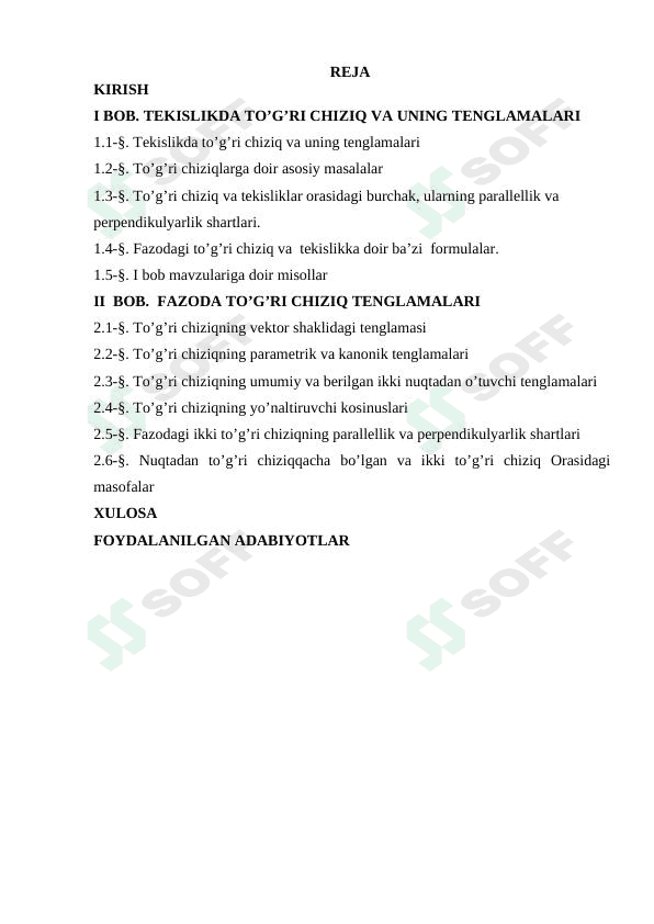 Fazoda to`g`ri chiziqning turli tenglamalari 1