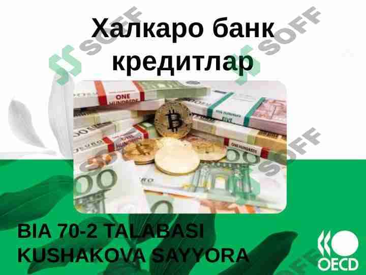 XALQARO KREDITLAR 1