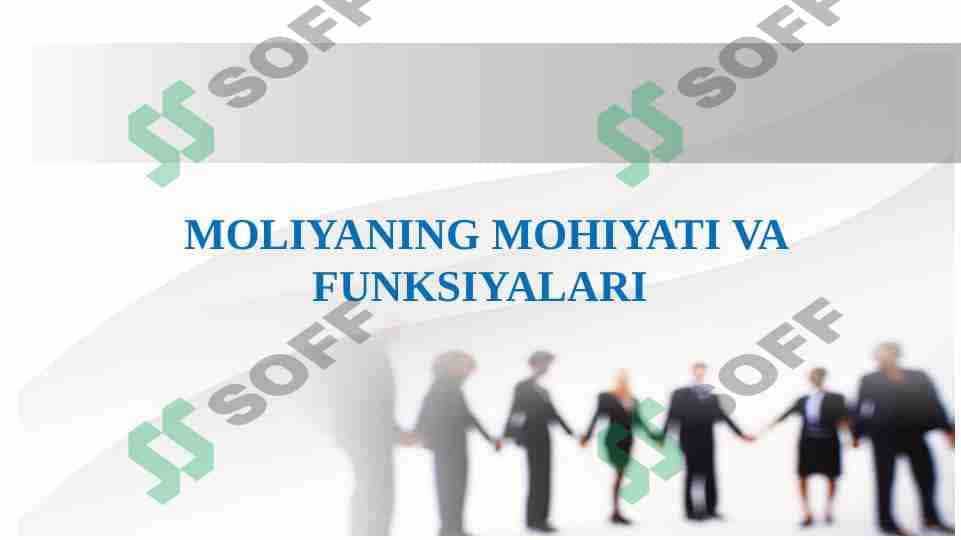 MOLIYANING MOHIYATI VA FUNKSIYALARI 1