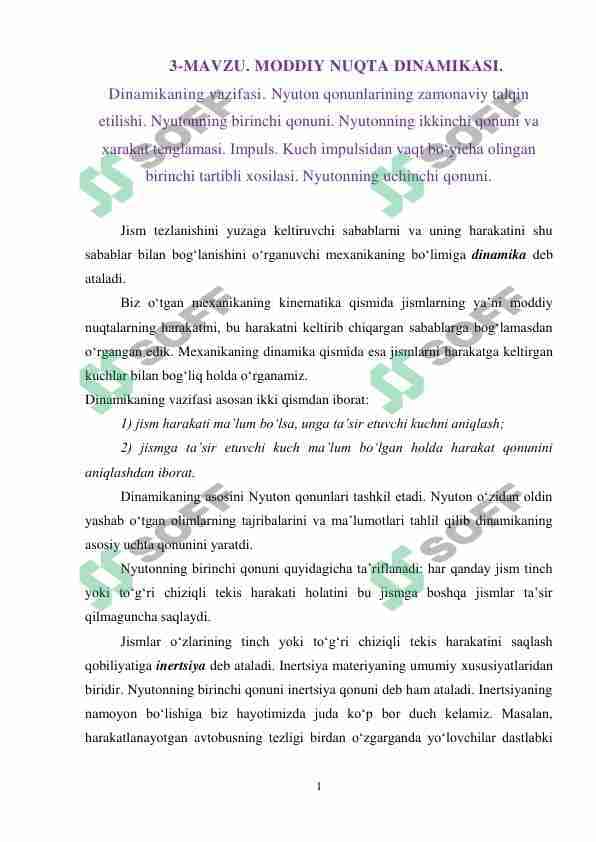MODDIY NUQTA DINAMIKASI 1