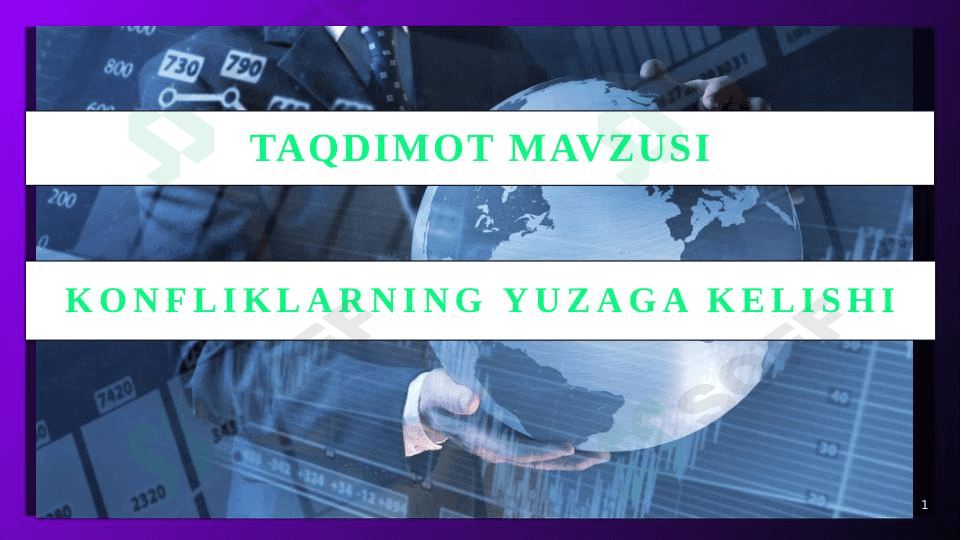 Konfliklarning yuzaga kelishi 1