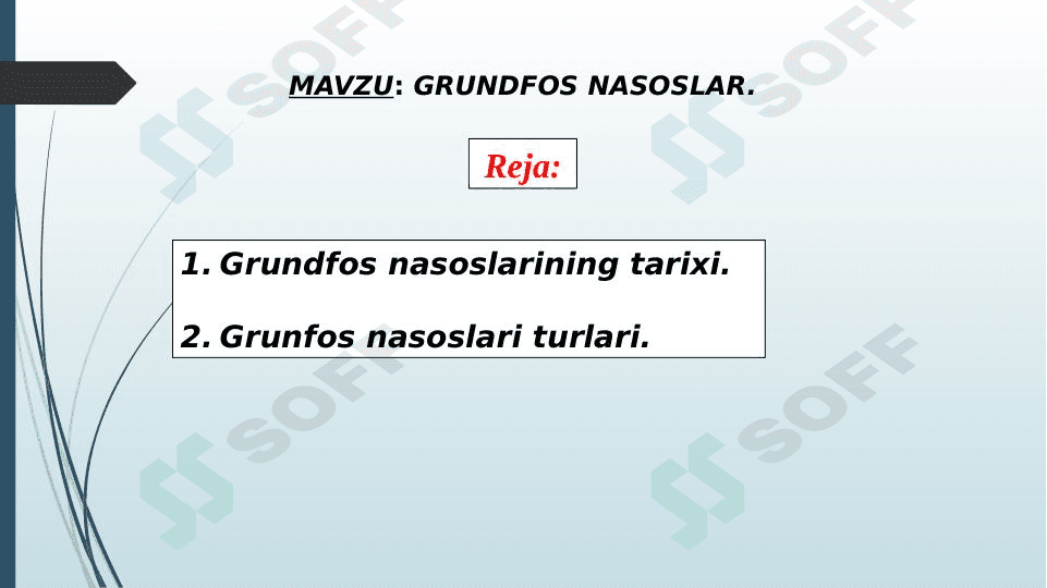 GRUNDFOS NASOSLAR. 1