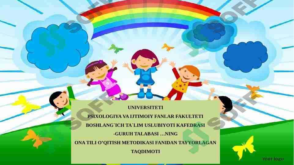 OT SO’Z TURKUMIGA OID MASHQLAR TASNIFI 1