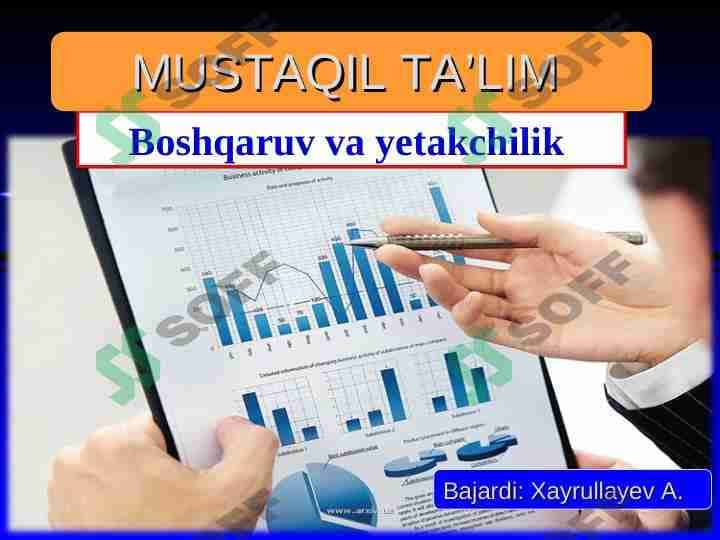 Boshqaruv va yetakchilik 1