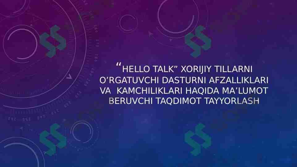 HELLO TALK xorijiy tillarni o'rgatuvchi dasturlar 1