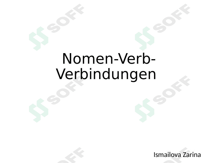 Nomen-Verb-Verbindugen 1