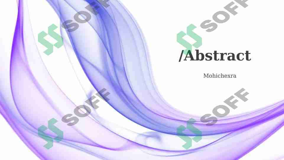 Abstract 1