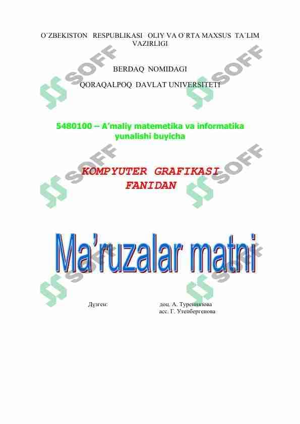 Komputer grafikasi 1