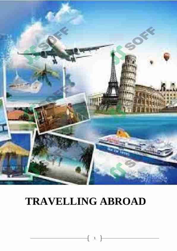 TRAVELLING ABROAD 1