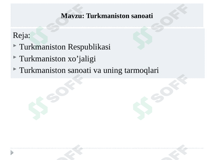 Turkmaniston sanoati 1