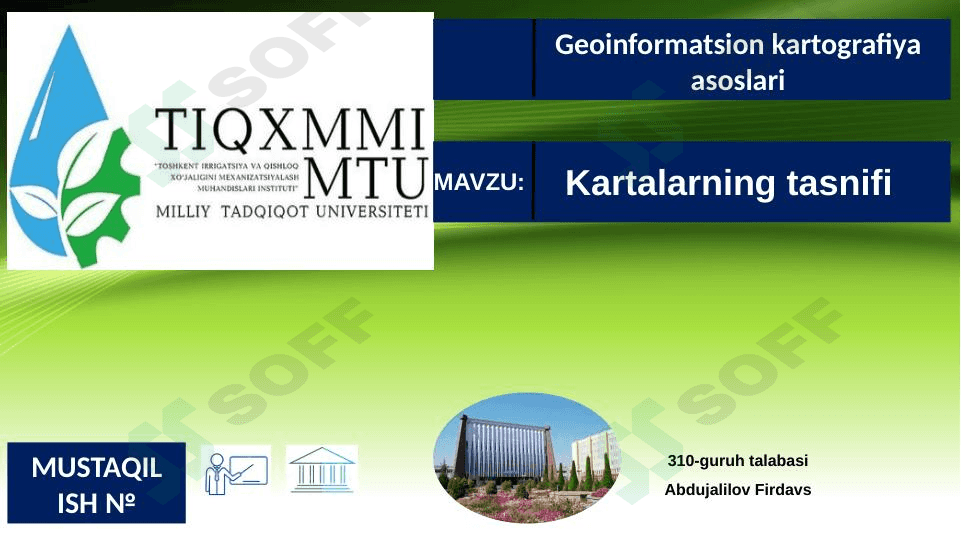 Kartalarning tasnifi 1