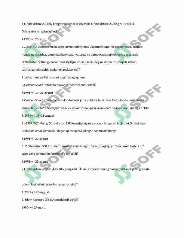 markaziy osiyo xalqlar tarixidan test 1