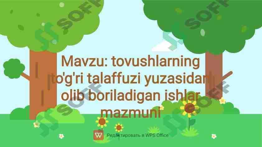 Tovushlarning toʻgʻri talaffuzi 1