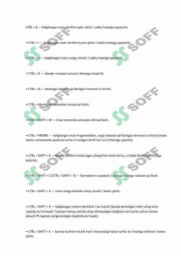 Kompyuter tezkor klyavishlar 1