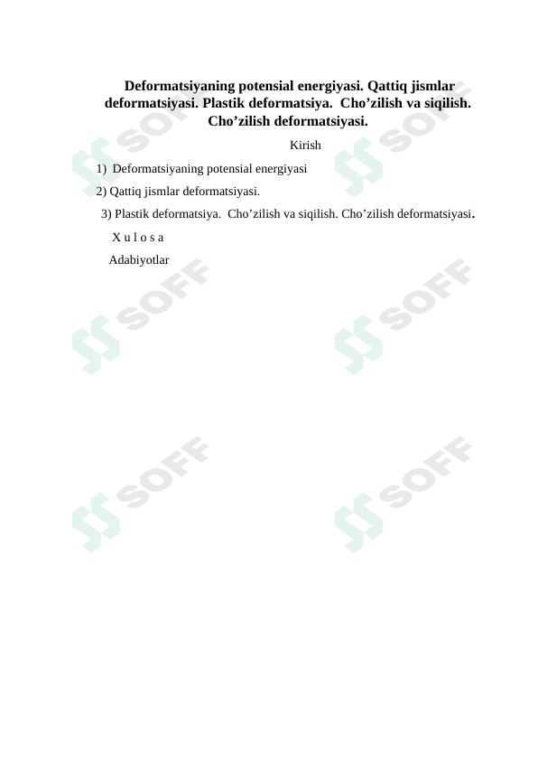 deformatsiya potensial energiyasi 1