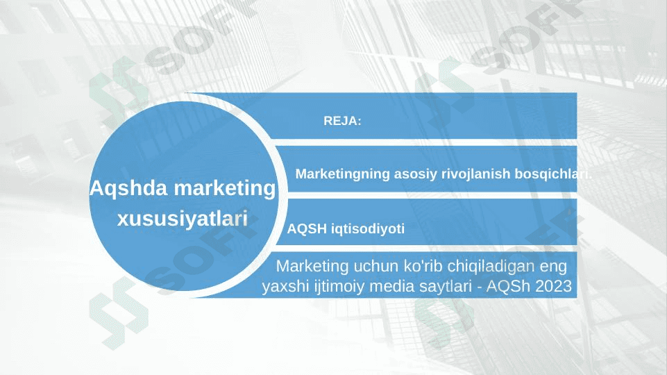 Aqshda marketing xususiyatlari 1