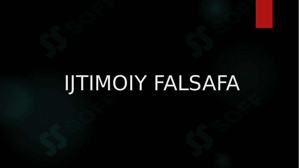 ijtimoiy falsafa 1