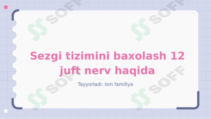 sezgi tizimini baholash 1