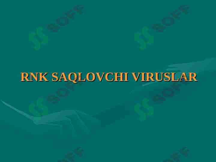 RNK SАQLOVCHI VIRUSLАR 1