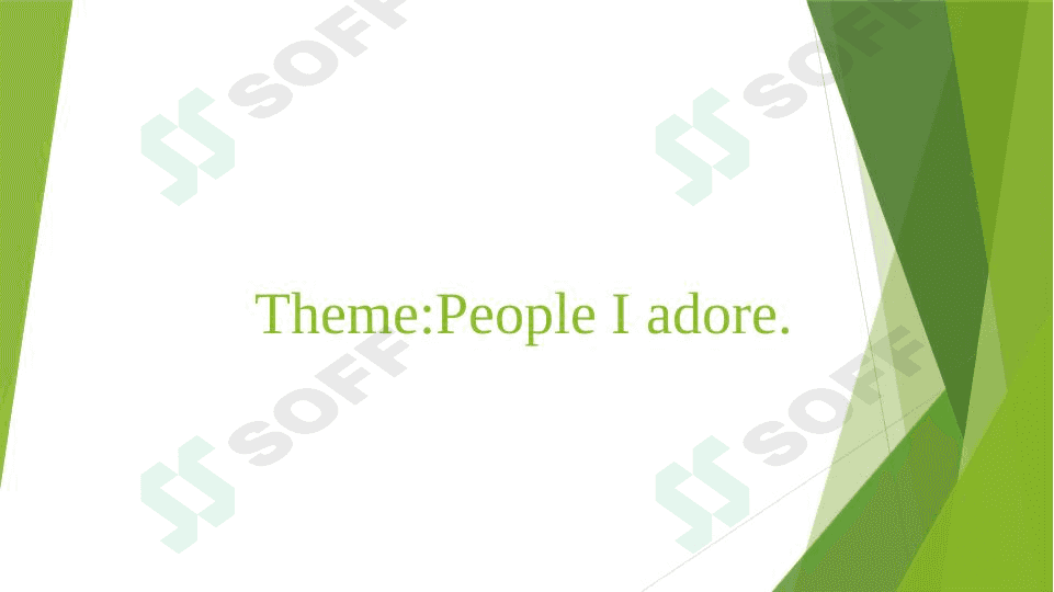 People i adore 1