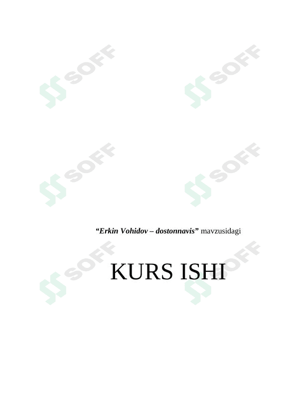 Erkin Vohidov – dostonnavis 1