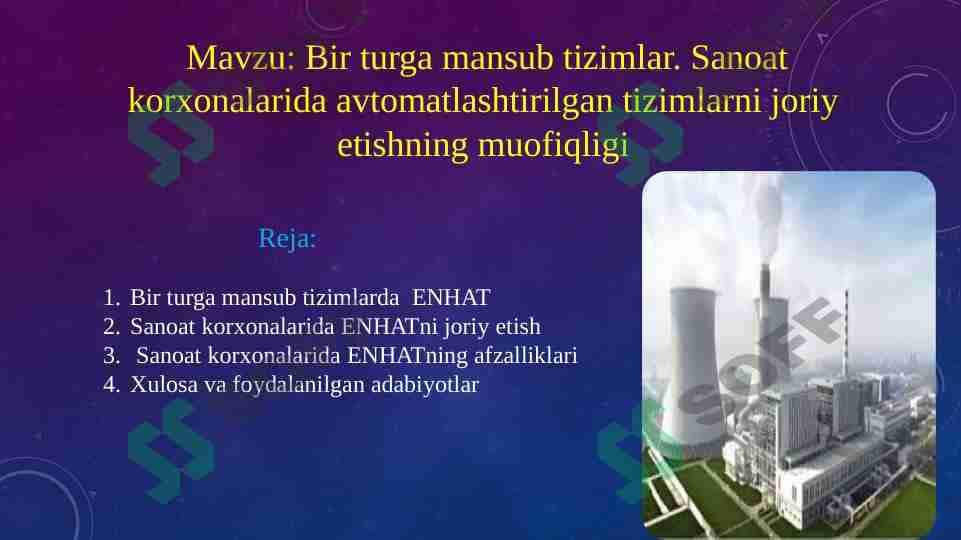 Bir turga mansub tizimlarda ENHAT ASKUE 1