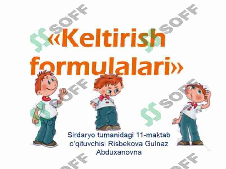 Keltirish formulalari 1