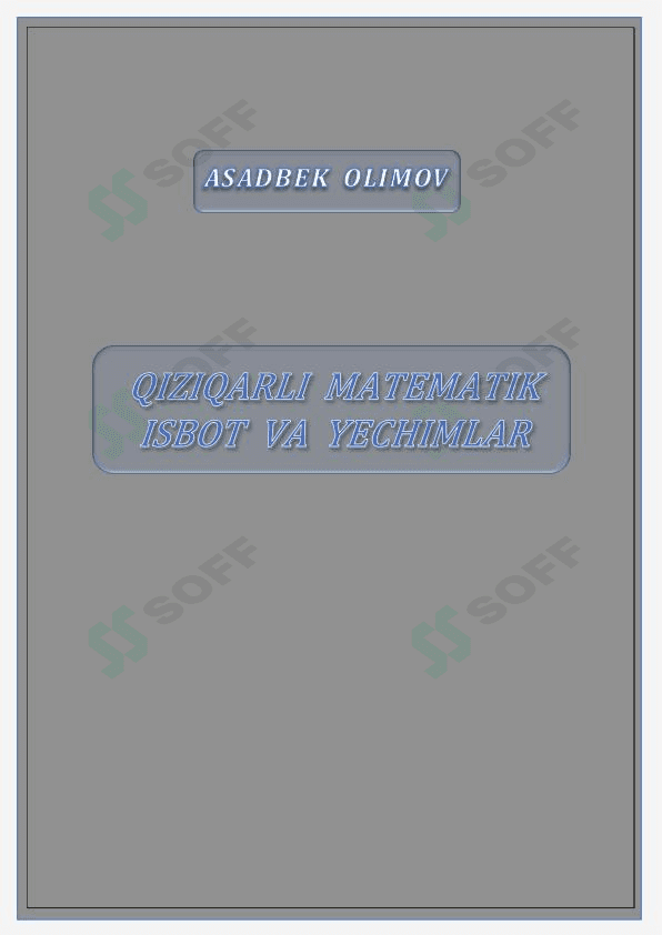 Matematika formulalar isboti 3-qism 1