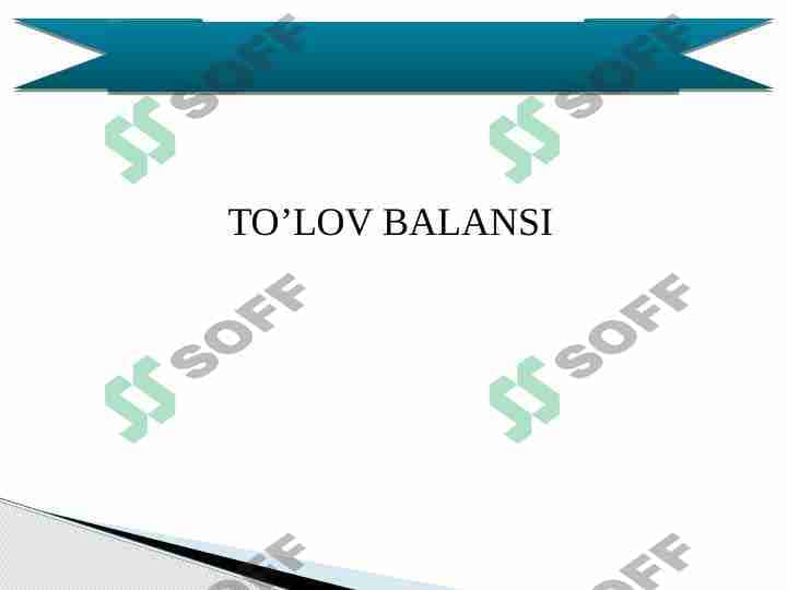 To'lov balansi 1