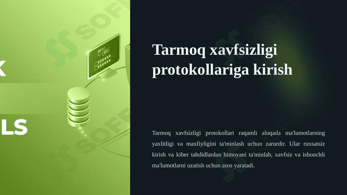 Tarmoq xavfsizligi protokollariga kirish 1