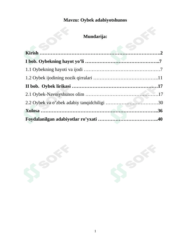 Oybek adabiyotshunos 1