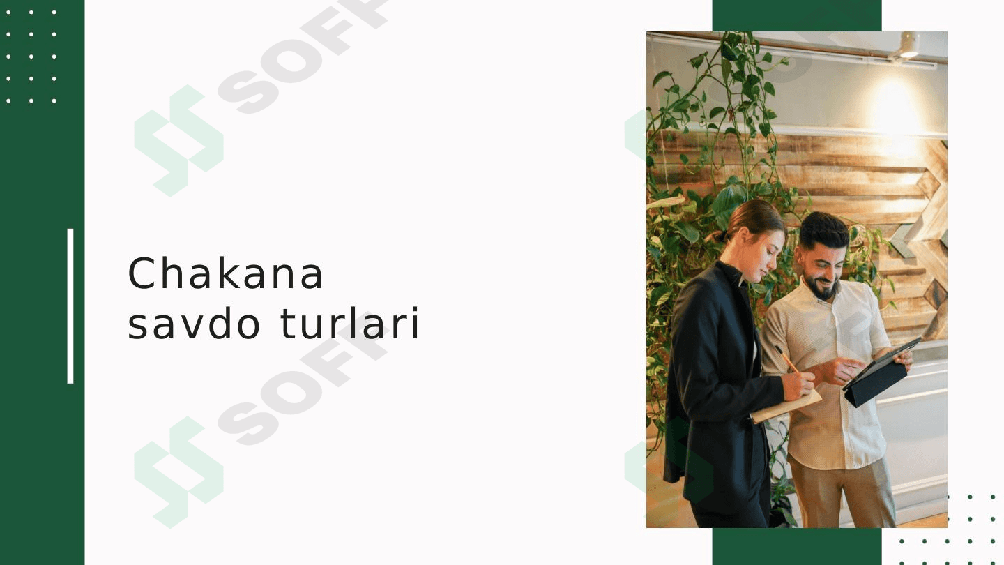 Chakana savdo turlari 1