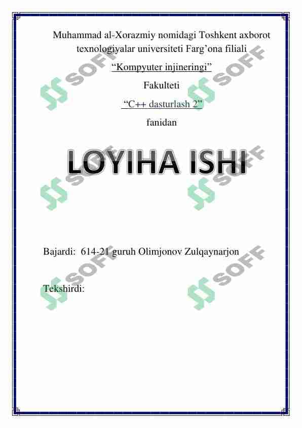 Avto korxonada ishchilar va avtobuslar ish  grafigini shakllantirish 1
