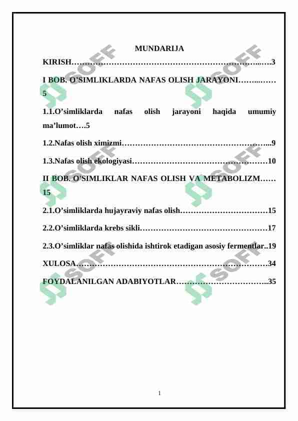 nafas olishda fermentlar ishtiroki 1
