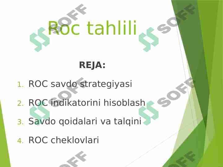 Roc tahlili 1