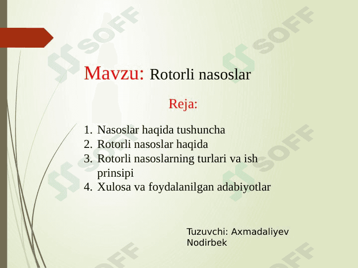 Rotorli nasoslar 1