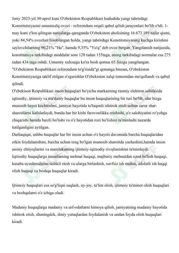 yangi tahrirdagi Konstitutsiya 1