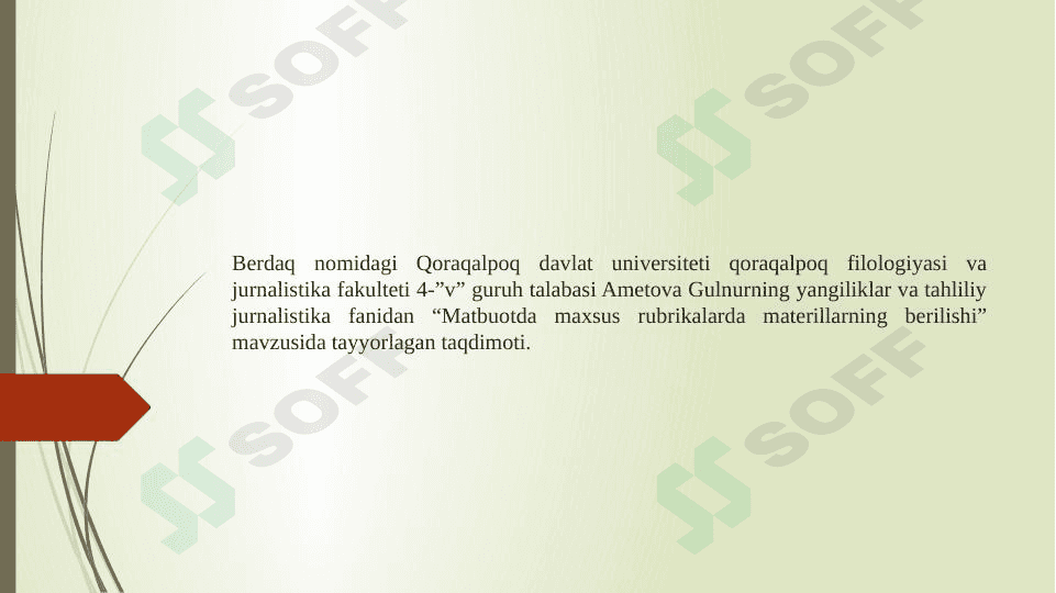 Matbuotda rubrikalar: tarixi, turlari, ahamiyati(misollar bilan). 1