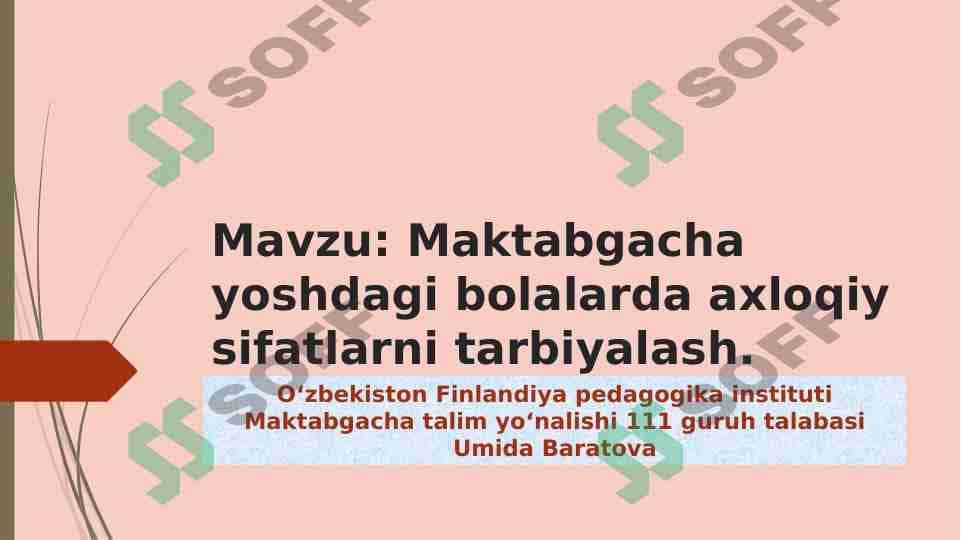 maktabgacha yoshdagi bolalarda axloqiy sifatlarni tarbiyalash 1