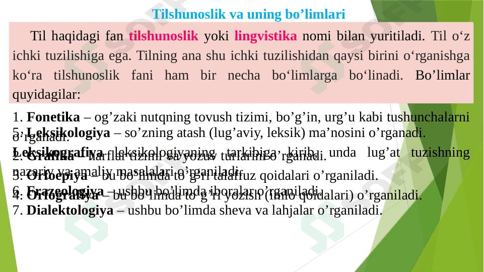 Fonetika haqida umumiy tushuncha. 1