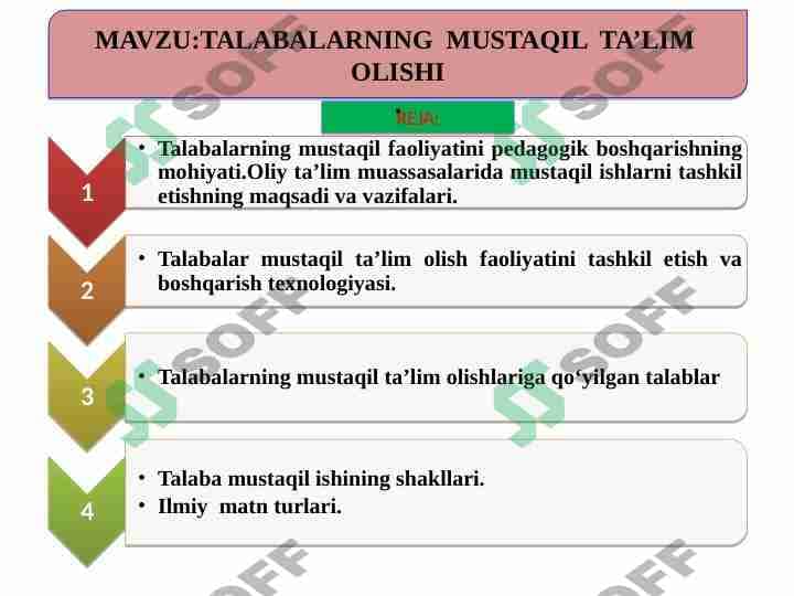 TALABALARNING  MUSTAQIL  TA’LIM  OLISHI 1