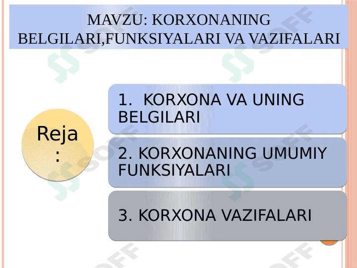 korxonaning belgilari 1