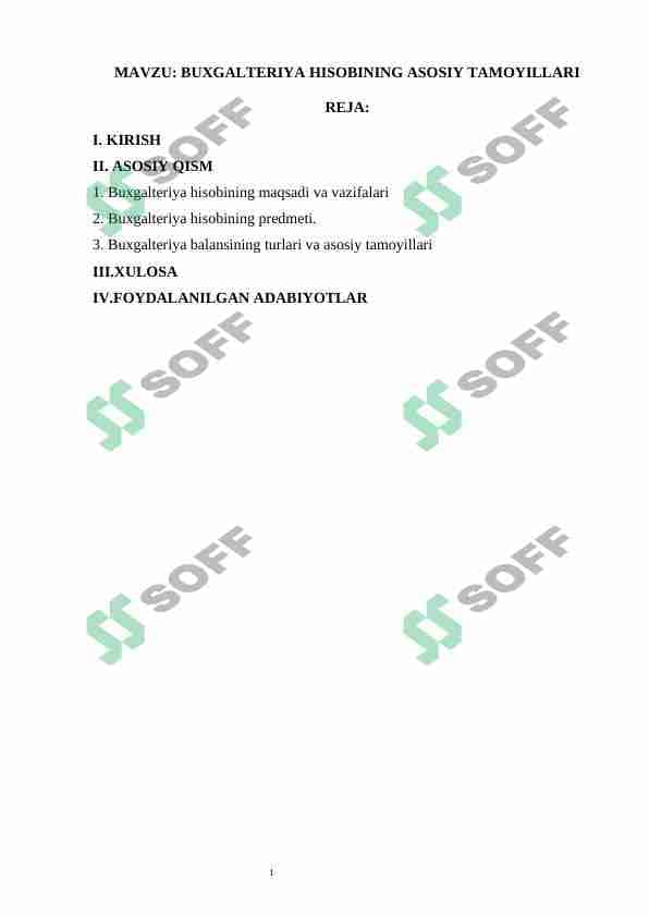 BUXGALTERIYA HISOBINING ASOSIY TAMOYILLARI 1
