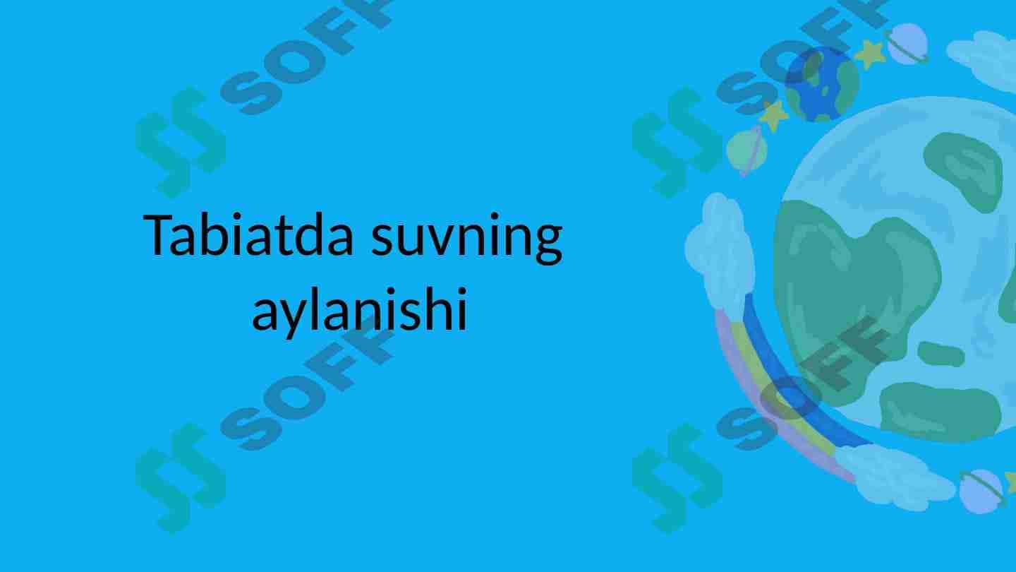Tabiatda suvning aylanishi 1