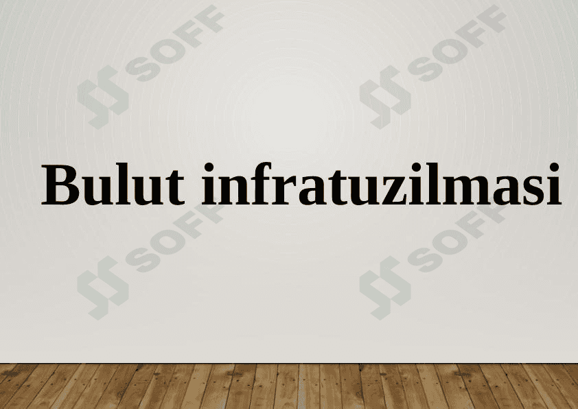 Bulut infratuzilmasi 1