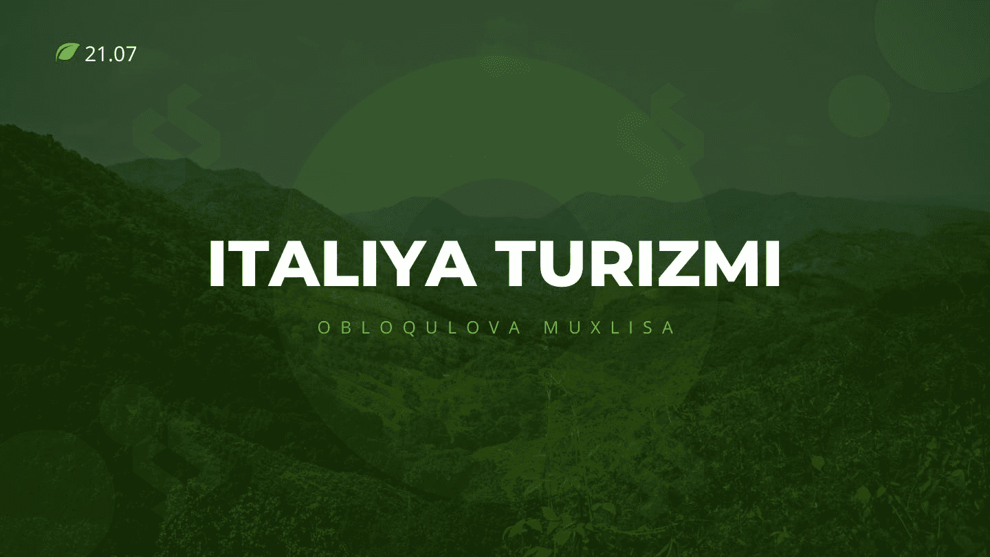 Italiya turizmi 1