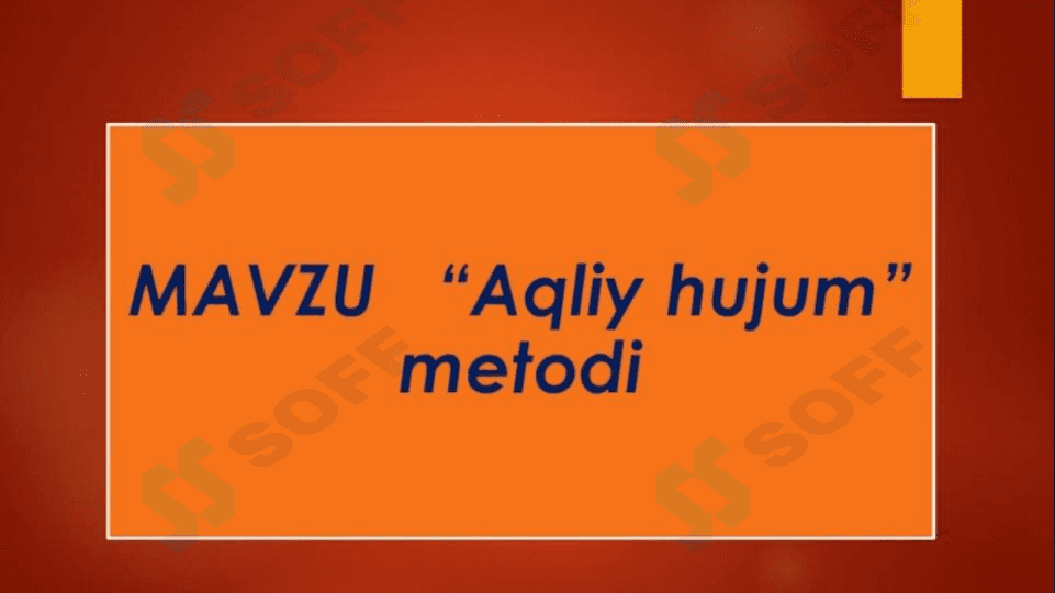 Aqliy hujum metodi 1