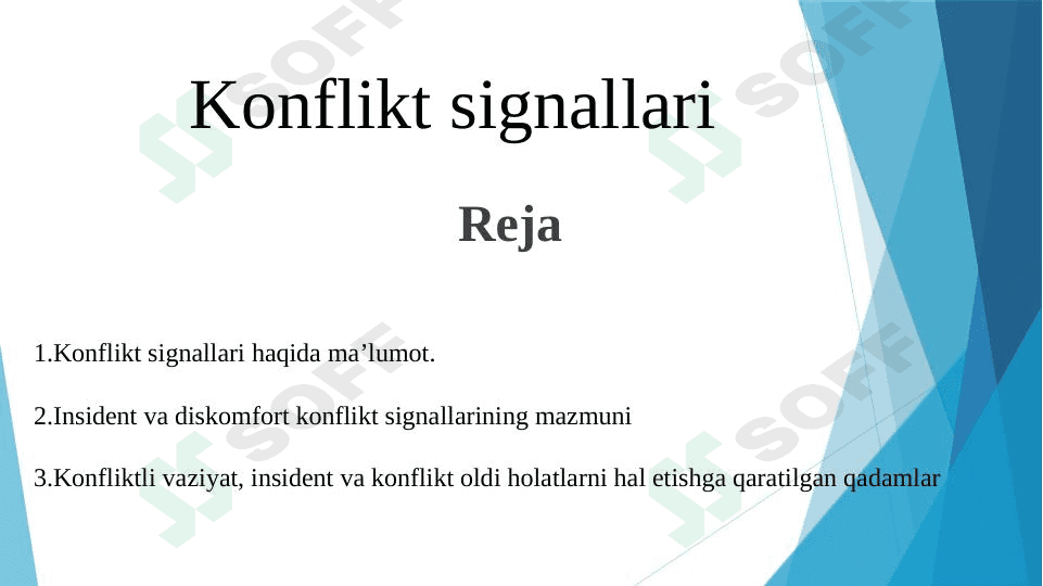 Konflikt signallar 1