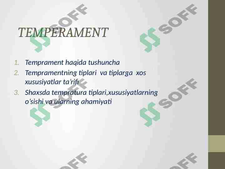 temprament 1