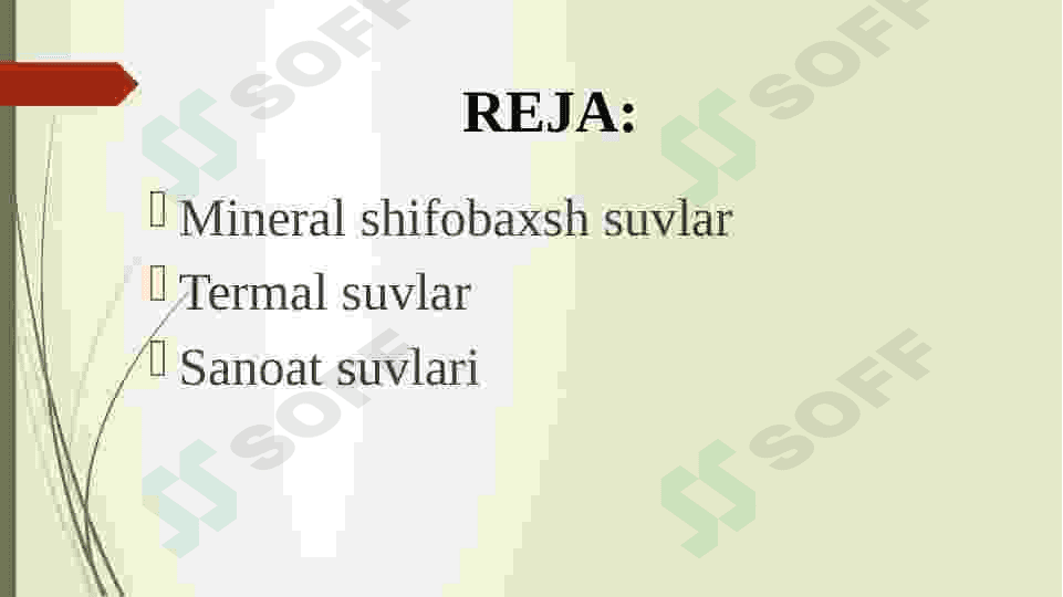 Ma’danli, sanoat va termal yer osti  suvlari haqida 2